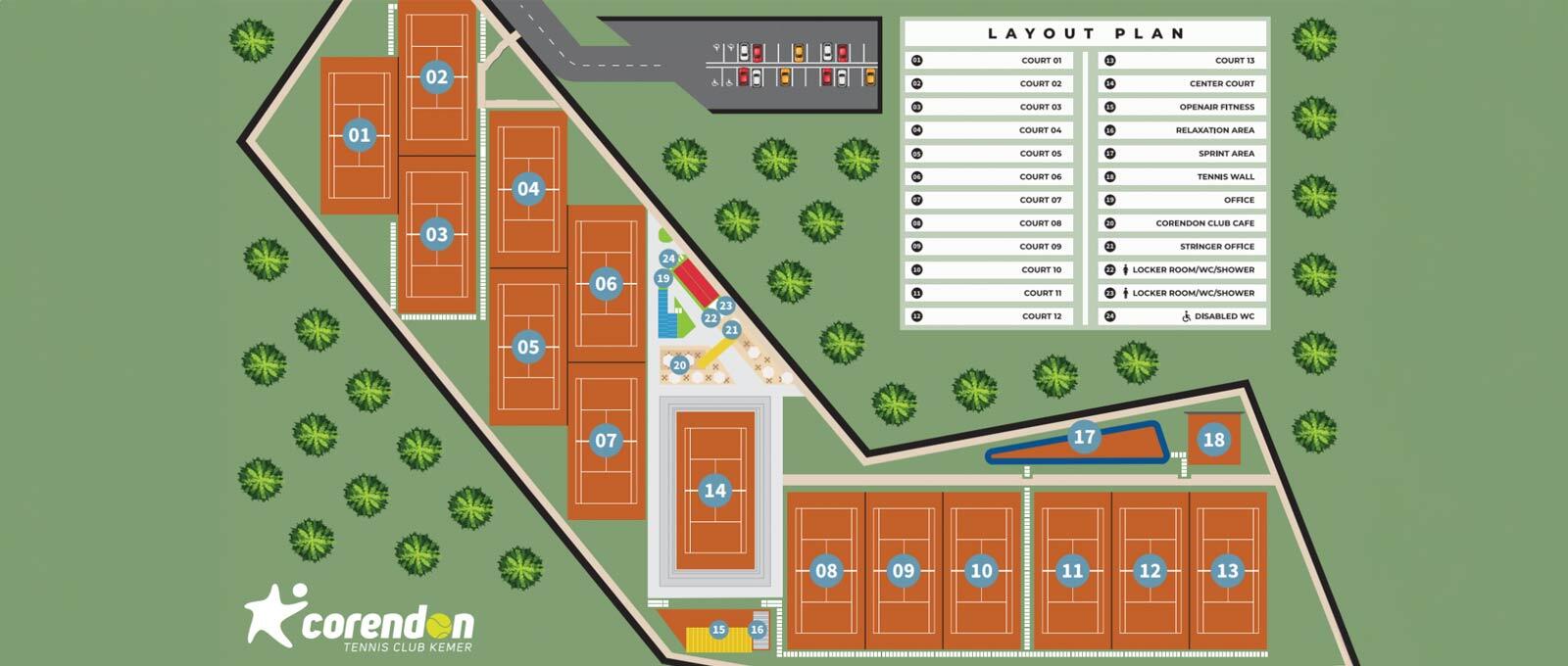 ‘Corendon Tennis Club Kemer’i Keşfet