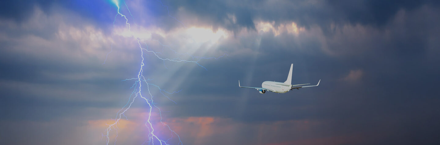 Blitzeinschläge bei Flugzeugen