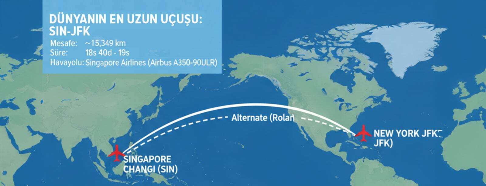 D&uuml;nya’nın En Uzun U&ccedil;uşu ve Rotaları
